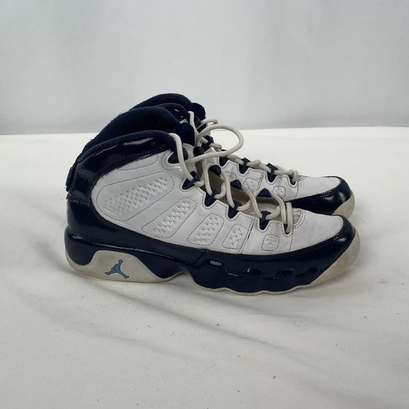 Nike Jordan 9 Retro Sneaker in Pearl Blue (GS) Youth Size 5.5 - Picture 6 of 9